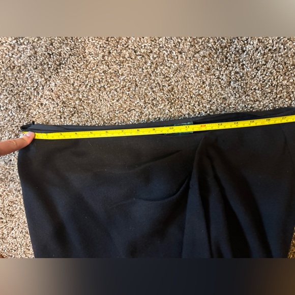 Vintage 100% Wool Ralph Lauren Black Maxi Skirt with Fringe - Picture 13 of 16